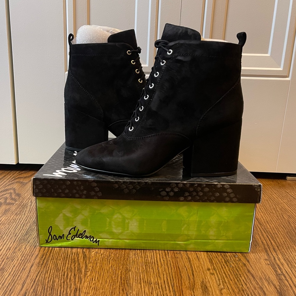 Sam Edelman Tate Black Suede Bootie
